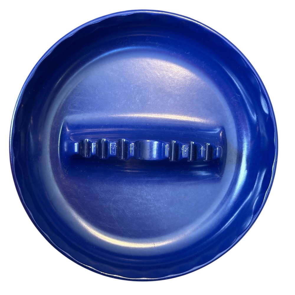 Vintage Ges-Line 341 Royal Blue Melamine 7" Ashtray, Retro, MCM, Made in USA